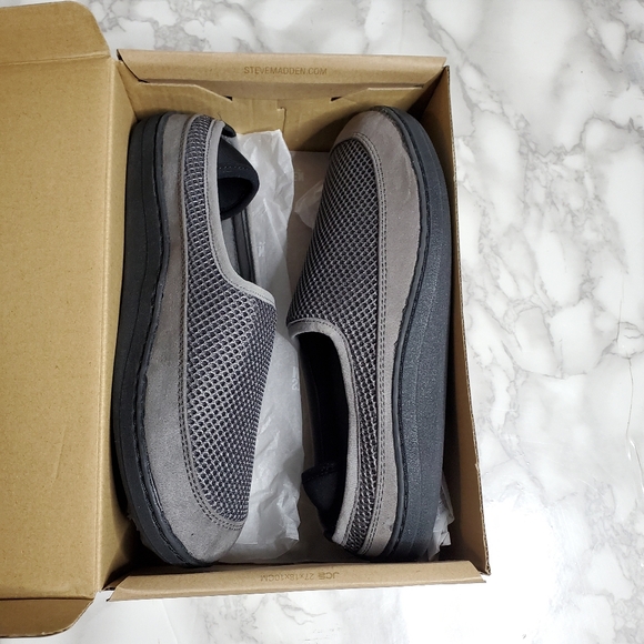Steve Madden Other - Steve Madden Kids Gray Slip-On Shoes